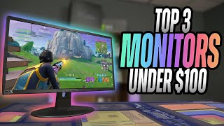 Top 3 GAMING Monitors Under 100 [upl. by Oruntha778]