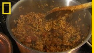 John Besh New Orleans Best Jambalaya  National Geographic [upl. by Cyrie254]