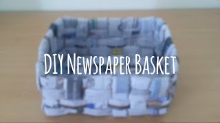 DIY Recycled Newspaper BasketBox  Super Easy Tutorial [upl. by Cyprus408]