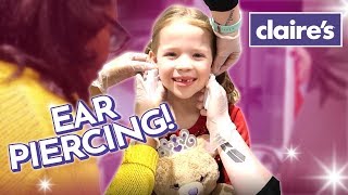 Maya Gets Her Ears Pierced at Claires [upl. by Marni]