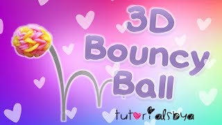 NEW 3D Bouncy Ball MONSTER TAIL Rainbow Loom Tutorial  How To [upl. by Hu]