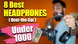 Top 8 Best OvertheEar HEADPHONES Not Earphones UNDER ₹1000 🎧🎧🎧 Wired amp Wireless [upl. by Eelame]