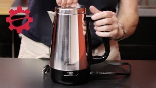 Capresso Perk Electric Percolator  Crew Review [upl. by Harms]