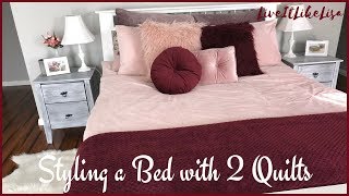 HOW TO Styling a Bed with Two DuvetsQuilts [upl. by Netsrek832]