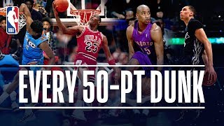 Every 50Point Dunk In NBA Dunk Contest History 19842019 [upl. by Limbert]