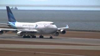 Garuda Indonesia Boeing 747400 Landing amp Take off at Nagoya NGO [upl. by Laughlin628]