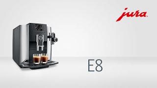 JURA E8  Fully automatic coffee machine [upl. by Auqinot]