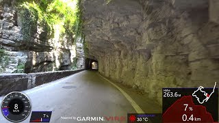 30 Minute Cycling Workout Brasa Canyon Italy Ultra HD Video Garmin [upl. by Boothe]