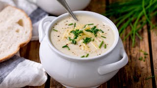 Super Easy Cauliflower Soup Recipe  Just 7 ingredients and 25 minutes [upl. by Fran]