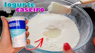 IOGURTE NATURAL CASEIRO COM 2 INGREDIENTES  TAMIRES MOTA [upl. by Kalagher]