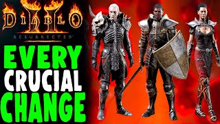 Diablo 2 Resurrected Every CHANGE You Need to Know [upl. by Alejoa601]