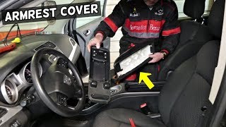 DODGE JOURNEY ARMREST LID COVER REMOVAL REPLACEMENT ARM REST FIAT FREEMONT [upl. by Birgitta]