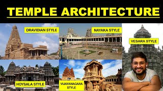 Dravidian Hoysala Vesara Nayaka Vijayanagara style of Temple Architecture Art amp Culture UPSC [upl. by Elsbeth]