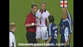 Beckham Red Card v Argentina 1998 [upl. by Adyaj765]