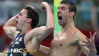 Michael Phelps Jason Lezak and the greatest relay in Olympic history  NBC Sports [upl. by Garbers]